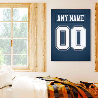Dallas Jersey Custom Canvas Print Wall Art for Boy Girl Men Women Football Personalized Canvas Art